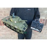 Heng Long Radio Remote Control RC M4A3 Sherman Tank 1:16th Scale Ready to Run!