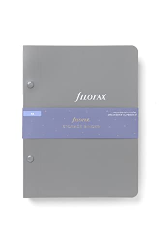 Filofax Carpeta de almacenamiento A5, color gris, 132920 Cover