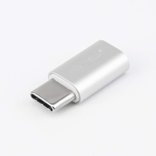 Rocstor Micro USB/Data Transfer Adapter - Type C Male USB - Type B Female Micro USB - White Female Slim Adapter White