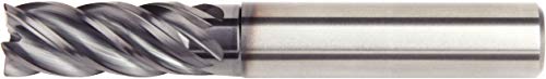 Image of WIDIA 6569491 Hanita VariMill II Metric End Mill 6MM Dia, 13MM Cut Depth, 63MM Length, Straight Shank Cylindrical AlTiN 5 Flutes 57NC060R2TK