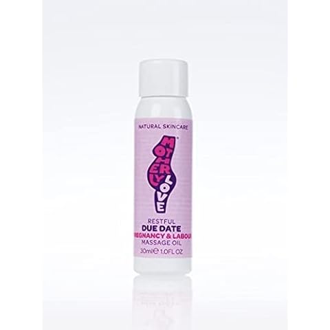 Motherlylove Due Date Pregnancy & Labour Massage Oil | Omega Rich Oils 100% Natural | Citrus & Chamomile Scented to Soothe and Relax | Created by an Expert Midwife, Made in UK Cover