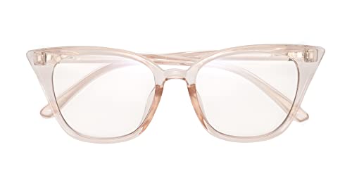Foster Grant Rose Women's Blue Light Glasses, Crystal Light Pink2