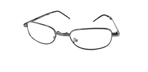Óculos De Grau Leitura Perto +2.50 Masculino Metal Quadrado