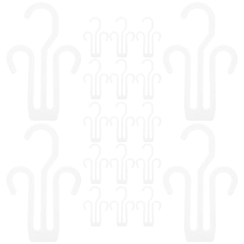 ABOOFAN Organizador de Zapatos Colgante 20 Piezas para Sandalias y Zapatos de Cuero Fácil de Usar de Plástico Blanco Adecuado para Dormitorio y Hotel