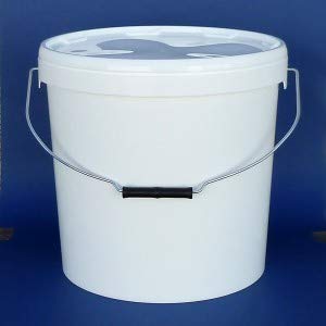 secchio da 5 litri con coperchio bianco Secchio in plastica