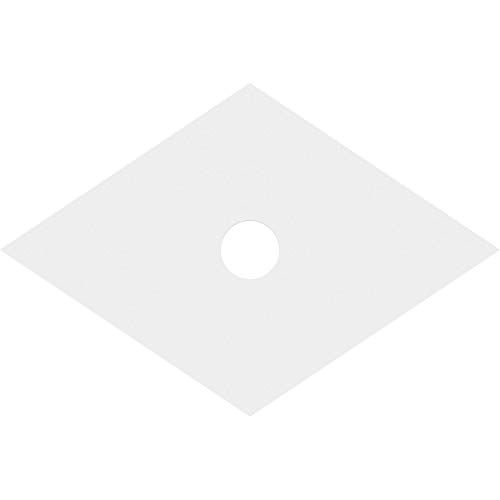 Image of Ekena Millwork CMP34X22DD-04000 Diamond Architectural Grade PVC Contemporary Urethane Ceiling Medallions 34 inchW x 22 5 /8 inchH x 4 inchID x 12 inchC x 1 inchP