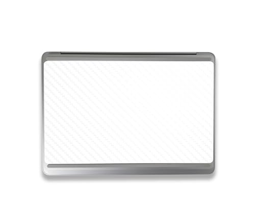 Image of MightySkins Carbon Fiber Skin Compatible with Microsoft Surface Laptop Studio 2 (2023) Full Wrap Kit - Solid White | Protective, Durable Textured Carbon Fiber Finish | Easy to Apply | Made in The USA