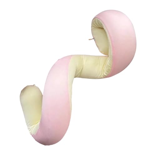 Almohadas de viaje para dormir, cojín ajustable en forma de S en espiral, almohada ligera de apoyo para el cuello, para casa, oficina, coche, viajes, camping, dormir, mochileros