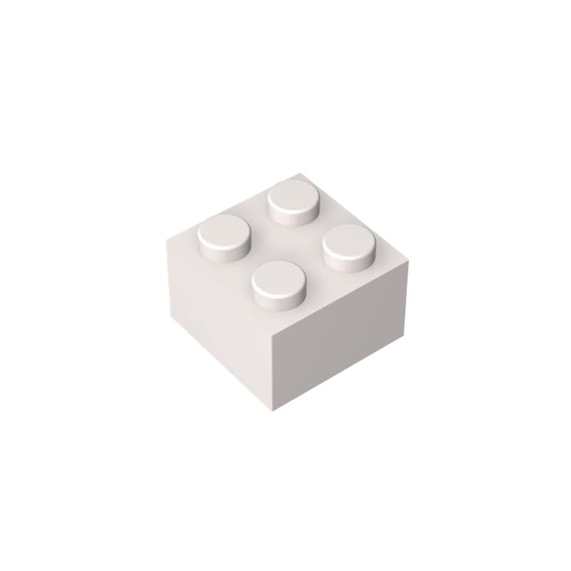 XYEIUGO Compatible with LEGO 3003 Basic Bricks Brick 2x2, White, 50 PCS