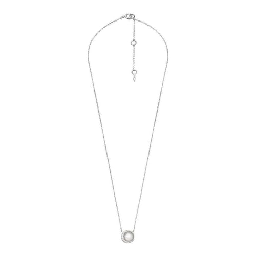 FOSSIL Halskette Für Frauen Sterling Silber, Länge: 16'+1'+1' Silber...