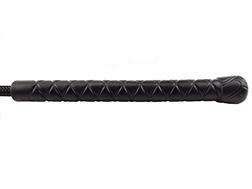 Azatemgo Leder Peitschen 45 cm Reitgerte mit Griff und Aufhängeseil