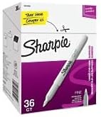 Sharpie61659 Metallic Permanent Markers Fine Point Silver 36/Pack (9597)