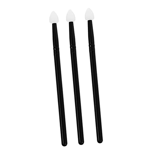 SOESFOUFU Eyes Makeup Brushes Set 3pcs Soft Silicone Eyeshadow Applicator for Daily Use