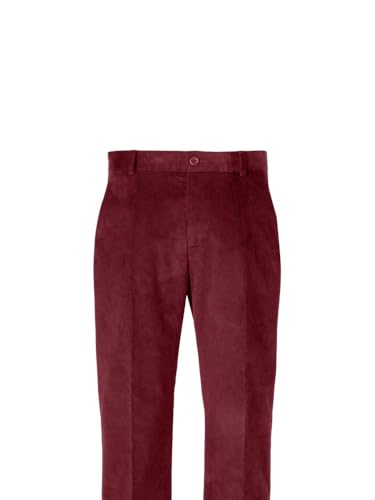 Paul Fredrick Men's Cotton Stretch Corduroy Flat Front Pants2