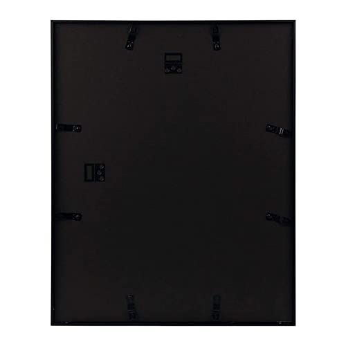 Auear, 16X20 Aluminum Frame In Black - Real Glass - Made To Display Pictures 11X14 With Ivory Color Mat Horizontal And Vertical Formats For Wall (2 Pack) #TOP3