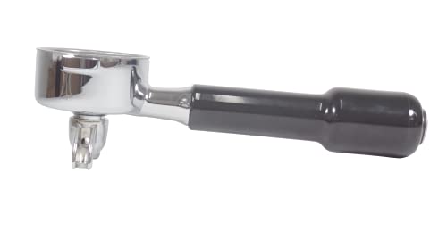 Portafiltros con mango - Compatible con cafeteras exprés ISOMAC 53 mm - Canasta de 14 g con doble salida - Imagen 6