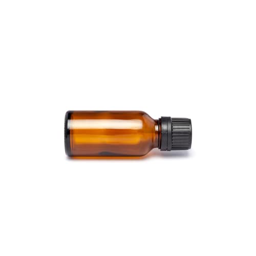 Image of Amber Glass Bottle with Euro Dropper for Essential oils /Blends (Pack of 2)