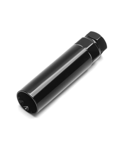 10 Spline Lug Nut Key for Bimecc 10 Spline Lug Nut LugNut Removal Tool for M14x1.5 M14x2.0 10 Point Lug Nuts and Lug Bolts Black 10 Spline Lugnut Socket for Aftermarket Wheels Replace TA23-21/22