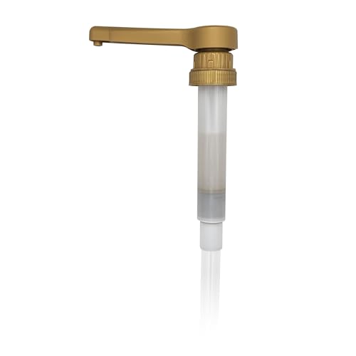 Sauce Pump 64 fl. oz. for Syrup for Torani, Davinci | Fit Ghirardelli 87 to 90 fl oz | Chocolate, Caramel, Vanilla, Variety of Sauces | BPA-Free | by Handit I 1-Piece