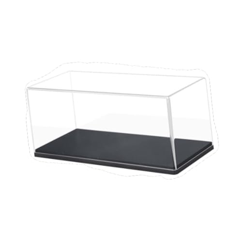 Amagogo Caja de exhibición de Modelos de Escala 1:32, Vitrina de Accesorios Transparente con Base Negra, Estuche Protector Duradero, práctico,