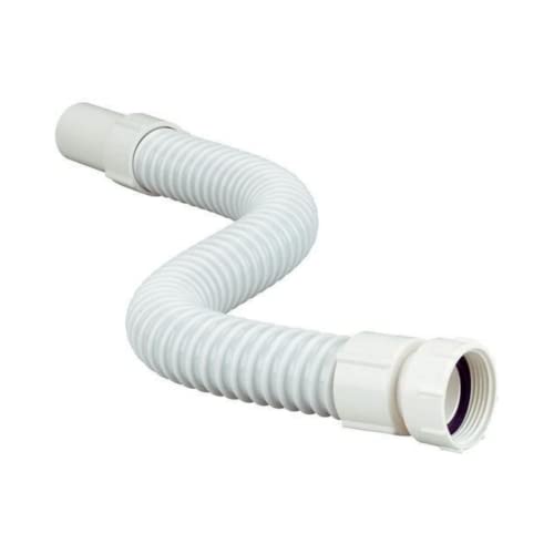 Image of ZAP PVC Kitchen Sink Waste Pipe | Heavy-Duty Stainless Steel Waste Pipe for Kitchen Sink | Suitable for Deluxe Double Bowl Sinks | Durable & Rust-Resistant | Matte Chrome Finish