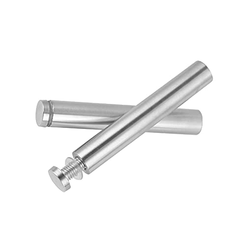 KEKEE Pino de Soporte, Pino de posicionamiento Separador de fijación de Vidrio Hueco, pasadores de fijación de Publicidad de Acero Inoxidable, Pernos de Montaje de Separador de Vidrio, 4 Uds., 120mm