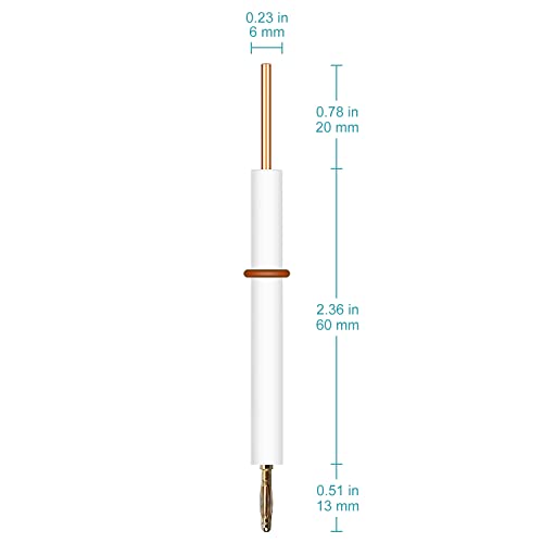 stonylab Elektroden Halter Klemme, PTFE Rod für Elektroden Halter PTFE Körper mit Kunststoff Schutzhülle Elektroden Halter Klemme Elektrochemisches Zubehör