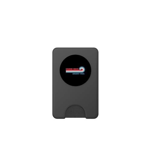 PopSockets PopWallet para MagSafe diseño retro Legend Since August 1986 con imán 2