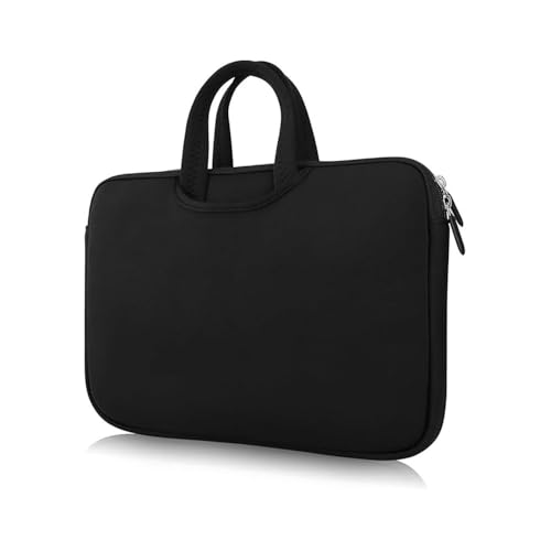Carrying Bag for Portable DVD Players, GOnavidio 15.6 Inch Nylon Carry Case Handbag for Laptop, Tablet, Black