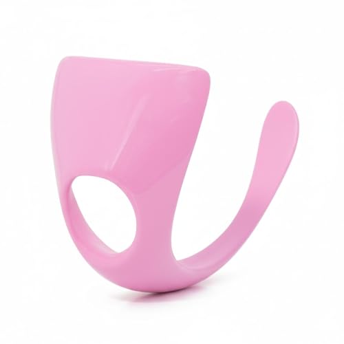 KKSEXY男の娘用貞操帯 サキュバス 拘束プレート Cストリング 樹脂製 穴あき 貞操ケージアクセサリー SM 道具/テール有り 単体装着 C字パンツ 魅魔 コスプレ拘束具(タイプB：サキュバス プレート (テール有り)) - 画像2