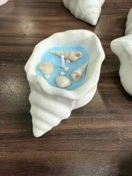 Venvintra Handcrafted Seashell Sculpture Cement Mold with SOYA Wax Candle Aesthetic Coastal Conch Shell Pillar Candle for Home Decor Minimalist Ocean Inspired for Bathroom Living Room (white, pack of 4) 2