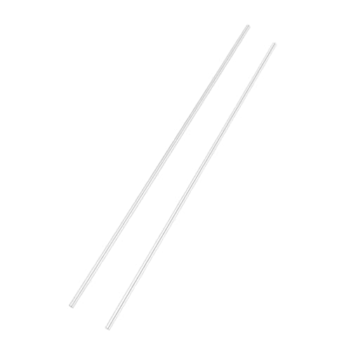 Mrisata 2 Stück Edelstahl-Cy-R-Schiene, L-Schaft, Gerader Runder Stab, 8 Mm Durchmesser, 600 Mm Länge, Schiene aus Edelstahl, Stab 8 Mm