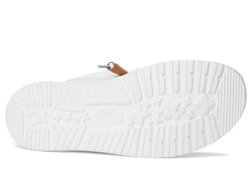 HEYDUDE Wally Craft Linen White/Stone Grey Size 14, Men’s Shoes, Men's Slip-on Loafers, Comfortable & Light-Weight3