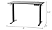 ErGear Height Adjustable Electric Standing Desk, 47.2 x 23.6 Inches Sit Stand up Desk, Memory Computer Home Office Desk (Black)