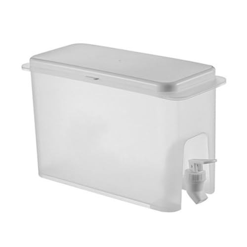 Hoement Jarra De Agua Fría Refill 3500ml Con Grifo Contenedor De Bebidas Para Frigorífico Ideal Para Té Frutal y Refrescos Accesorio De Verano En Color