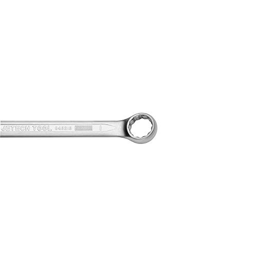 Image of Jetech 1 inch Combination Wrench, SAE 12-Point Chrome Vanadium Steel Spanner, Industrial Grade with 15-Degree Offset, Sand Blasted Finish, Heat-Treated Forged Tool