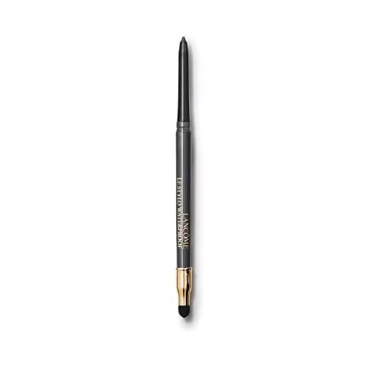 Lancôme Le Stylo Waterproof 01 Noir, wasserfester 2-in-1-Eyeliner für langanhaltende Looks, wischfeste Formel für alle Hauttypen, metallisches Schwarz, 1,2g