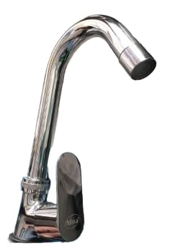 Stainless Steel Long Body taps for Bathroom (Swan Neck)