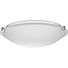 Progress Lighting P350178-009 Linen Dome Close-to-Ceiling, Nickel