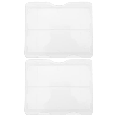 VILLFUL 100pcs Box Slide Box Microscope Slide Storage Microscope Slide Plates Storage Boxes Slide Storage Container 12x12 Paper Storage Professional Microscope Slide Holder Polypropylene