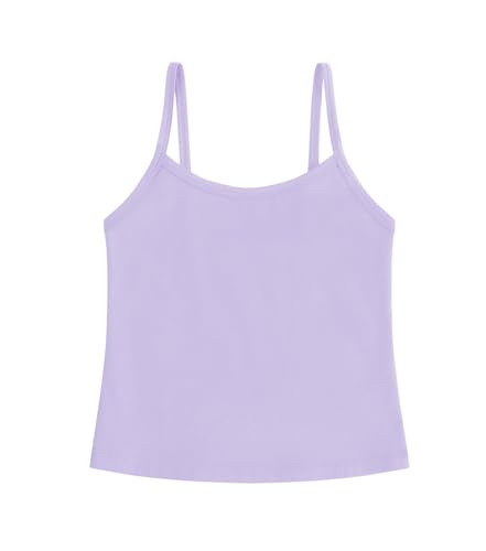 Image of Dreammonkey Girl's Full Sleeveless Camisole Tank Tops Kids Comfort Breathable Dance Tank Tops(Ages 2T-14Years)
