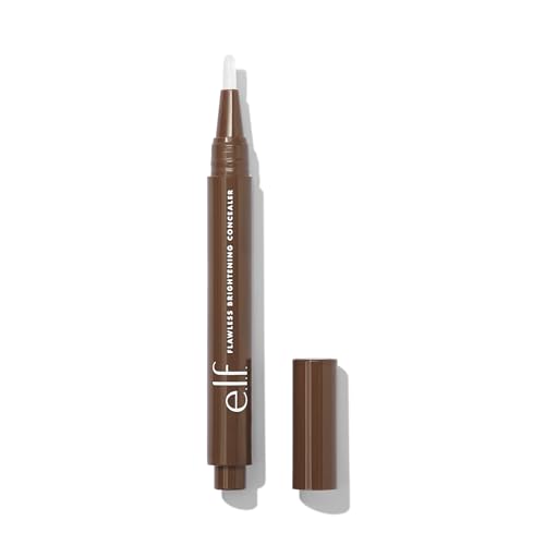 e.l.f. Flawless Brightening Concealer, Illuminating & Highlighting Face Makeup, Conceals Dark Under Eye Circles, Rich 60 W, 0.07 Fl Oz