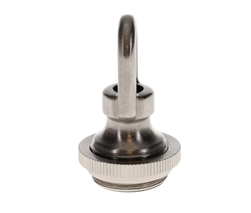 Image of B&P Lamp Cast Satin Nickel Finish Screw Collar Ceiling Light Canopy Plate Kit