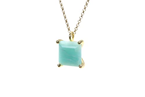 Bijoux en Pierre Anémone Amazonite : collier en or tendance pour femmes
