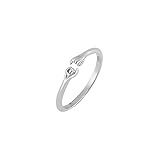 Cute Pinky Swear Thin Tail Rings for Women Hand Gestures Finger Ring Expandable Stacking Dainty Fashion Daughter Adjustable Open Size Promise Minimalist Birthday Best Friends Bff Gifts