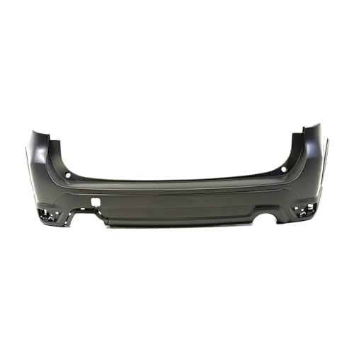 Image of FitParts Compatible with Subaru Forester 2019-2020 Rear Bumper Cover | Primed, Textured, With Textured Area, Without Parking Sensor Holes, Ready to Paint, OEM 57704SJ301, SU1100194