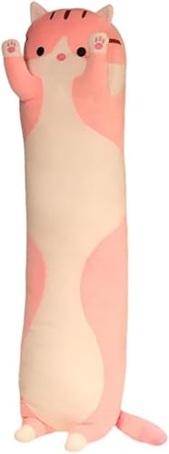 Youlines抱きまくら ねこ縫い包み ネコぬいぐるみ 可愛い もこもこ 添い寝 抱き枕 猫おもちゃ 柔らかい 多機能 横向き寝 洗える 癒し系 横寝サポート プレゼント かわいい ふわふわ (B,130cm(1.8kg))