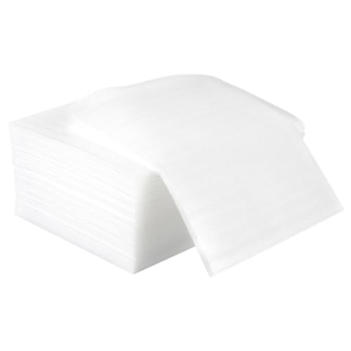 DOITOOL 200pcs Bubble Packaging Bag Pouches Size Foam Thick Cushioning Wrapping Moving Mousse Cushion Wrap for Glasses Shipping Cushion Wrap for Dishes White Pearl Cotton