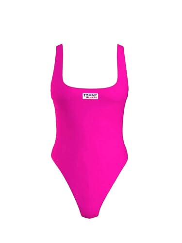 Maillot de bain rose Tommy Hilfiger avec dos scoop flatteur et tissu stretch