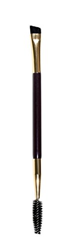 Premium Quality Angled Eyebrow Brush with Spoolie Duo by Kandelicious